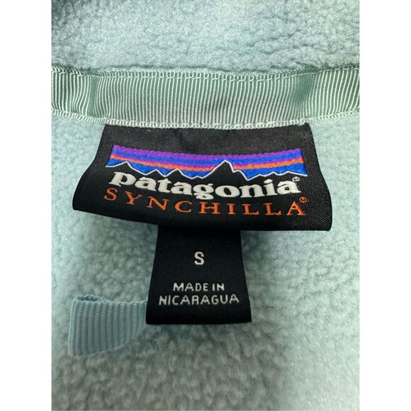 Patagonia Synchilla Fleece 1/4 Zip Pullover Women’s S Light Blue Outdoors Zip Up - Picture 6 of 9